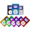Red Mini Lavalier Metal MP3 Player with Screen, Earphone+Cable - 2