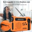 HRD-900 LED Solar Hand Crank NOAA Radio - Orange - 7