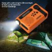 HRD-900 LED Solar Hand Crank NOAA Radio - Orange - 8