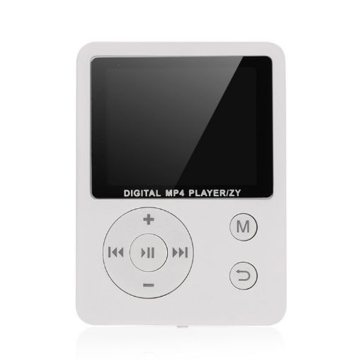 T69 MP4 Player, Round Button, Lossless Sound Quality (White) - 1