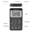 Portable HRD-103 FM/AM Radio with Lanyard & Headset (Black) - 2