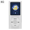 Silver 1.8" TFT Screen Metal MP4 Player 8G TF Card+Earphone+Cable - 1