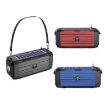 Red Solar Bluetooth Speaker with LED Light and FM Radio BDL-187 - 2
