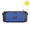 Solar Bluetooth Speaker with LED Light & FM Radio (Blue) - 1