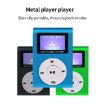 Mini MP3 Player 128M + Earphone Cable Lavalier Screen (Black) - 4