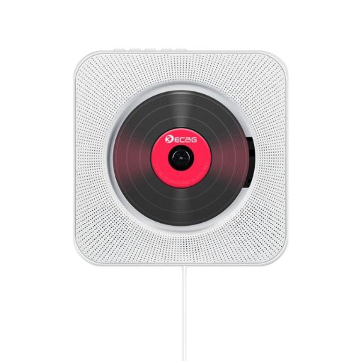 Kecag KC-808 6W White Wall Mounted Bluetooth CD Player - 1