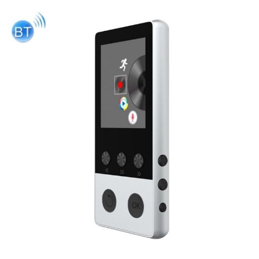A5 1.8" Silver Sports Bluetooth MP3 MP4 Player, 8GB, Speaker Support - 1