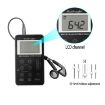 Portable AM/FM Rechargeable Stereo Radio with LCD Screen & Earphone - 4