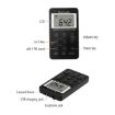 Portable AM/FM Rechargeable Stereo Radio with LCD Screen & Earphone - 5