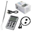 HRD-103 Silver FM/AM Two Band Portable Radio with Lanyard & Headset - 3