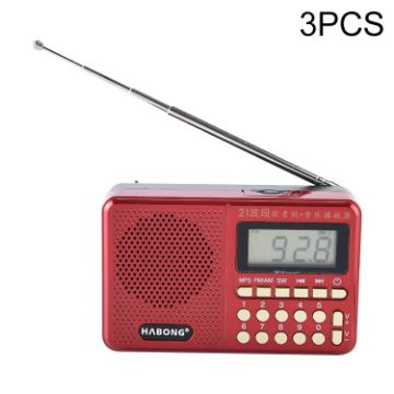 HABONG KK-170 Portable 21 Band Radio, USB/TF/MP3 Music Player - 1