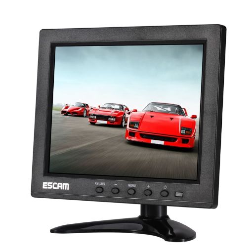 ESCAM T08 8" TFT LCD Monitor 1024x768 VGA HDMI AV BNC USB - 1