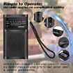 J-180 Portable FM/AM Two-Band Radio, Regular Version (Black) - 9