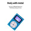 Pink Mini Lavalier MP3 Player with Screen & Earphone+Cable - 7