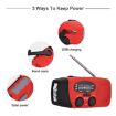 HRD-902 Red Solar Charging Emergency Radio and Mobile Light - 5