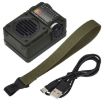 HanRongda HRD-700 Full Band Bluetooth MP3 Radio (Green) - 4
