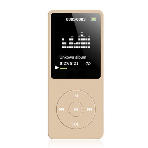 Ultra-thin Gold MP4 Player with Screen - Card Lossless Music - 1