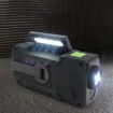 Multifunctional Hand Crank Solar LED Flashlight & FM Radio (Orange) - 7