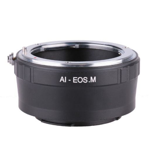 EOS M Lens Adapter: AI Lens to EOS M Stepping Ring (Black) - 1