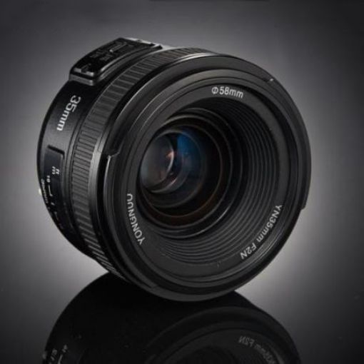 YONGNUO YN35MM F2N Wide-Angle AF/MF Lens for Nikon DSLR (Black) - 1