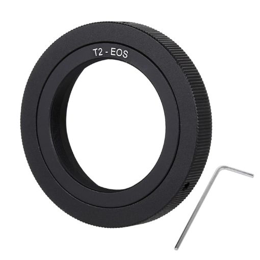 T2-EOS Metal Adapter: T2 Thread Lens to EOS Mount Ring - 1