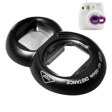 Selfie Mirror Set for Polaroid Mini7s/Mini8 - 2PCS Black - 1
