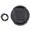 67mm Black Center Pinch Camera Lens Cap - 1