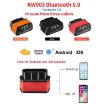 KONNWEI KW903 Bluetooth 5.0 OBD2 Scan Tool for IOS/Android (Black Orange) - 2