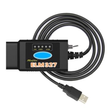 ELM327 V1.5 USB Car Diagnostic Cable with Switch (Black) - 1