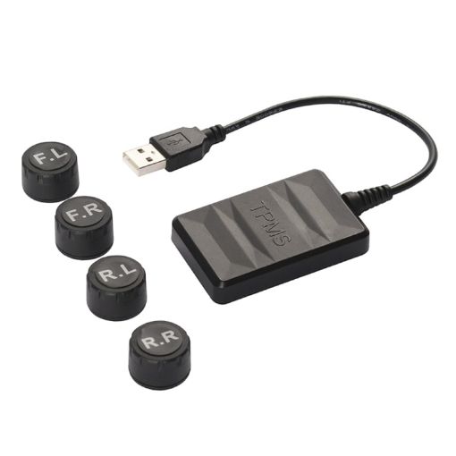Android USB TPMS Tire Pressure Monitor with External Car Sensors - 1