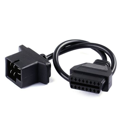 Chrysler/Jeep/Dodge 6 Pin OBD1 to 16 Pin OBD2 Adapter Cable - 1