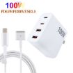 GaN 100W USB-C Charger + USB with 1.8m Type-C MagSafe 2 Cable - 3