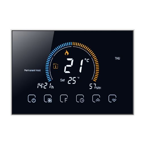 BHT-8000-GA Smart Energy-saving LCD Thermostat (Black) - 1