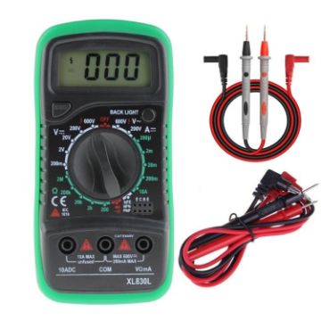 ANENG XL830L Multi-Function Digital Multimeter, Green, 10A Tip Pen - 1