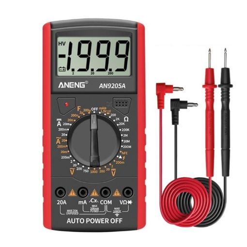 ANENG AN9205A Red Automatic High-Precision Digital Multimeter - 1