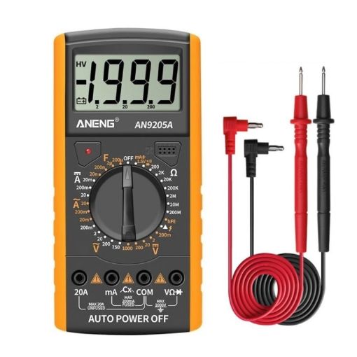 ANENG AN9205A Orange Automatic High-Precision Digital Multimeter - 1