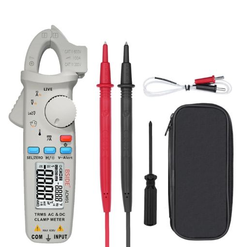BSIDE ACM91 Grey Digital Clamp Meter True RMS Multimeter Tester - 1