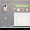 BHT12-C LCD Plug-in Thermostat, EU Plug, No WiFi (Black) - 6