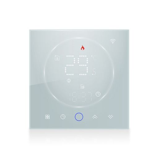 Smart Home LED Thermostat BHT-008GBLW WiFi 95-240V 16A (White) - 1