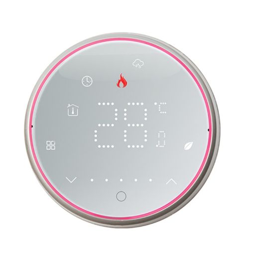 BHT-6001GCL Smart 95-240V AC Boiler Heating Thermostat (White) - 1