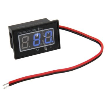 V40D Waterproof Digital Voltage Meter, Blue Display, DC 15-120V - 1