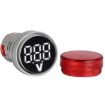 DC Voltage Signal Indicator 22mm Round 6-100V Voltmeter (2 PCS) - 5