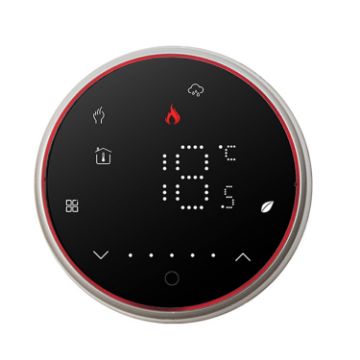 BHT-6001GAL Smart LED Thermostat 95-240V AC 5A Water Heating (Black) - 1