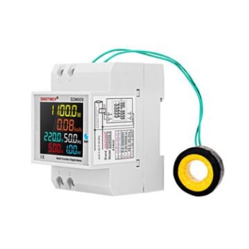 SINOTIMER SDM009 Din Rail Voltage Current Meter AC40-300V - 1