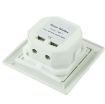 HM-1 White AC Hour Meter: 0-99,999.99 Hours Range - 3