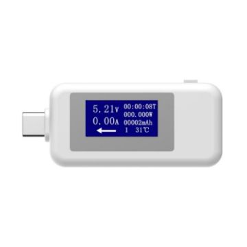 KEWEISI Multi-function Type-C USB-C Tester Charger Detector White - 1