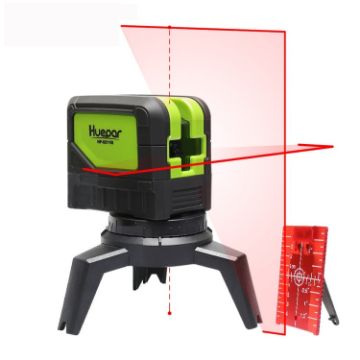 9211R 10mW 2 Line 2 Dot Red Beam Laser Level for Walls & Floors - 1