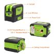 9211R 10mW 2 Line 2 Dot Red Beam Laser Level for Walls & Floors - 3