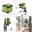 9011R Red Beam Laser Level 20mW 2 Line for Walls & Floors - 5