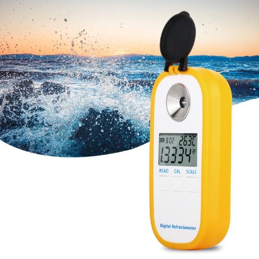 DR202 Refractometer: Sea Water Salinity & Specific Gravity Meter - 1